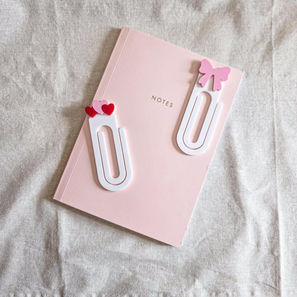 Acrylic Paperclip Bookmark | Handmade Jumbo Planner Clip