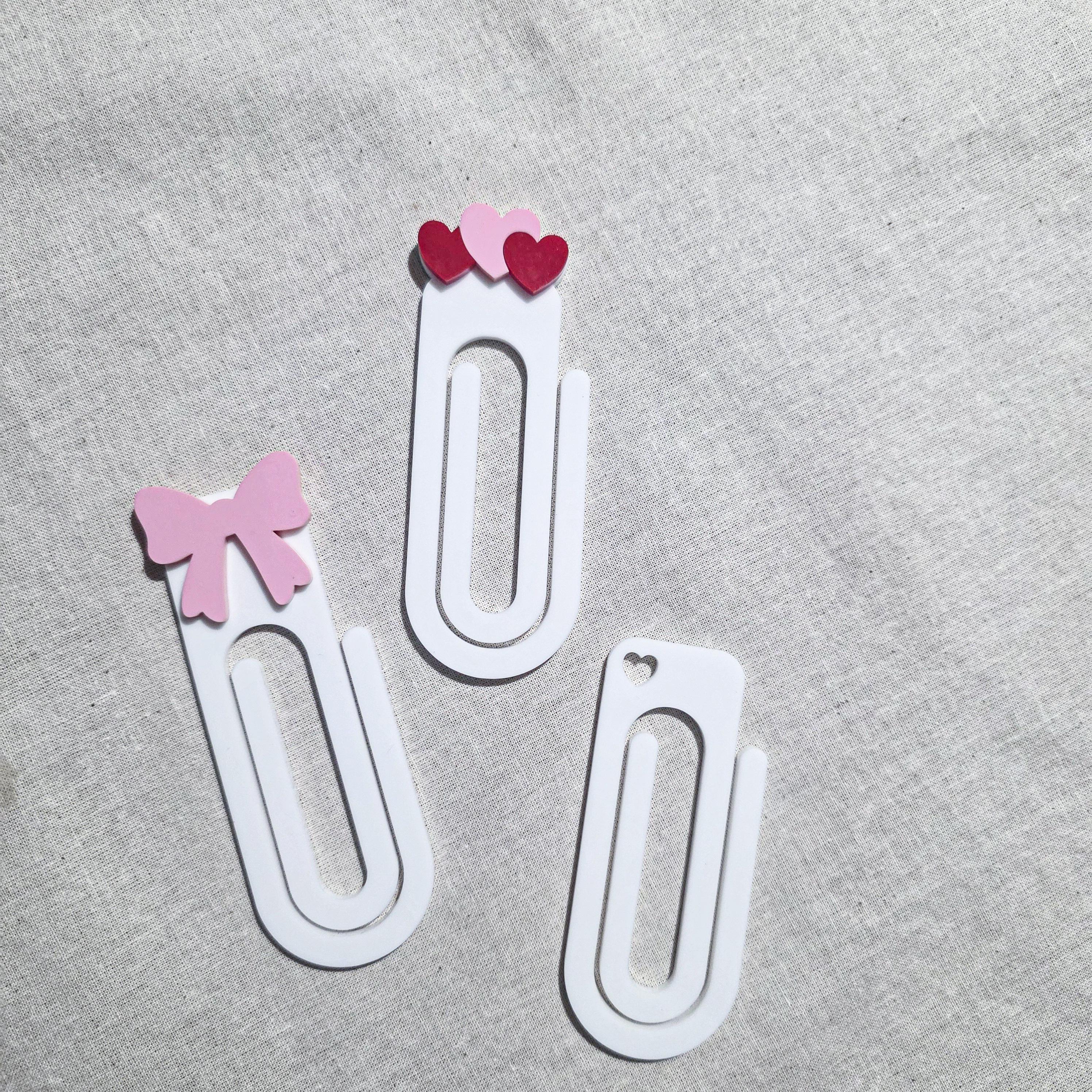 Acrylic Paperclip Bookmark | Handmade Jumbo Planner Clip