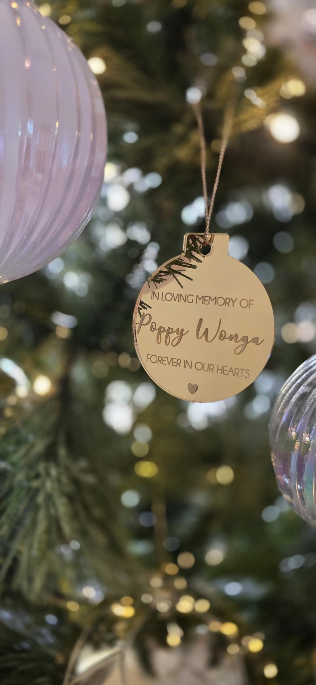 Personalised Memorial Christmas Tree Ornament
