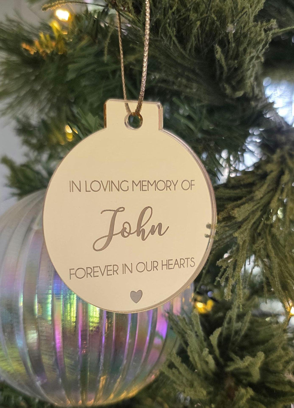 Personalised Memorial Christmas Tree Ornament