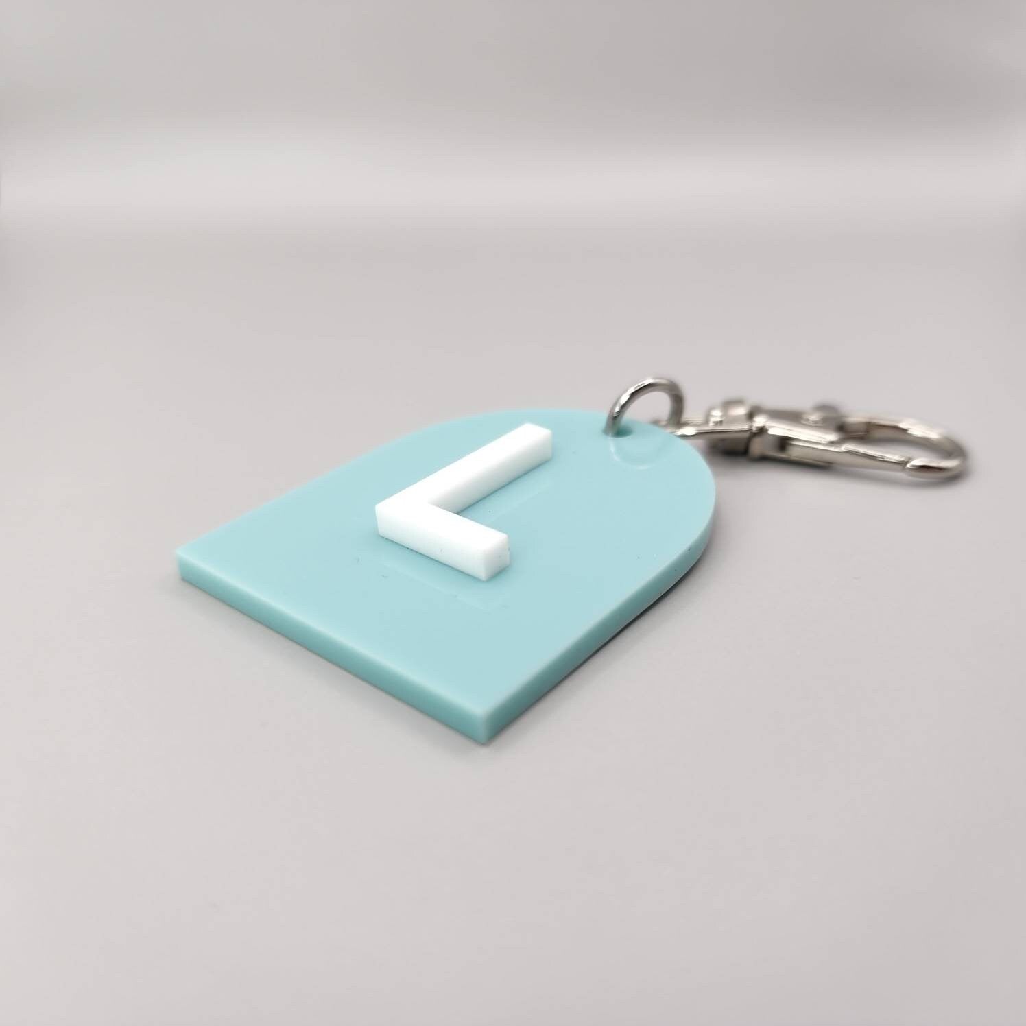 Personalized Initial Acrylic Pastel Keyring - Back To School Bag Tag
