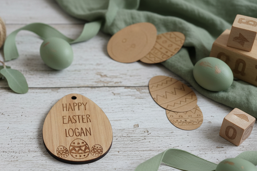 Personalised Easter Bamboo Gift Tags