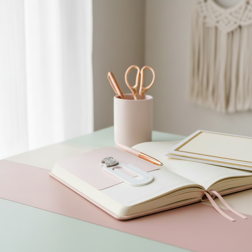 Acrylic Paperclip Bookmark | Handmade Jumbo Planner Clip