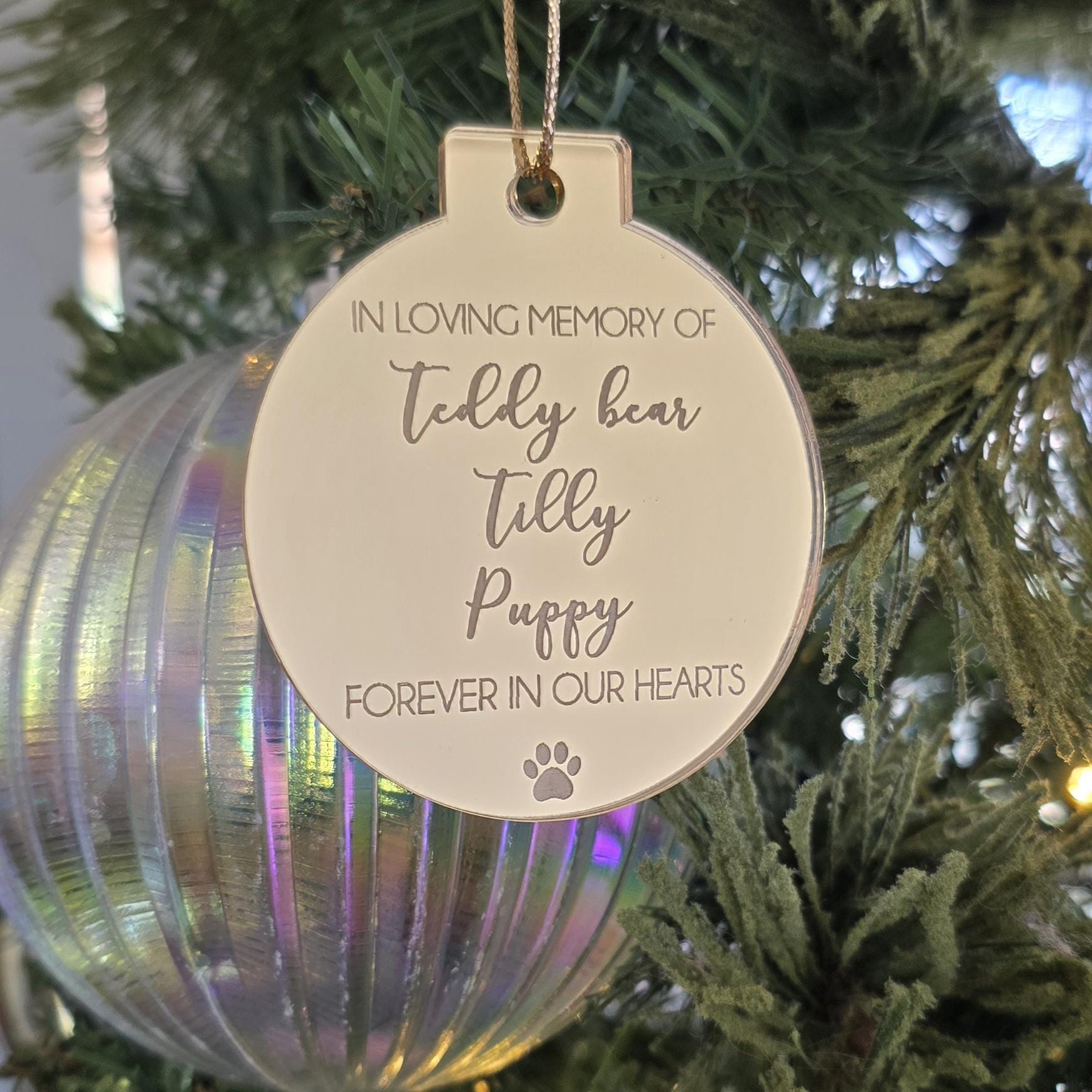 Personalised Memorial Christmas Tree Ornament