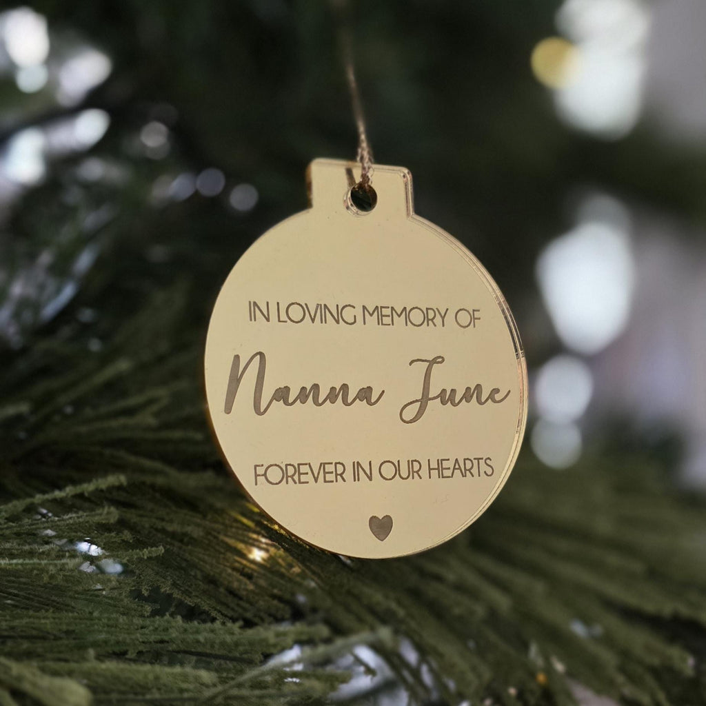 Personalised Memorial Christmas Tree Ornament