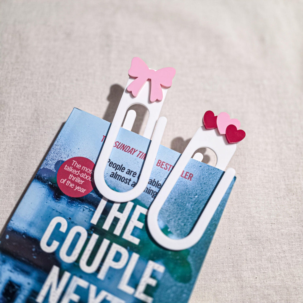 Acrylic Paperclip Bookmark | Handmade Jumbo Planner Clip