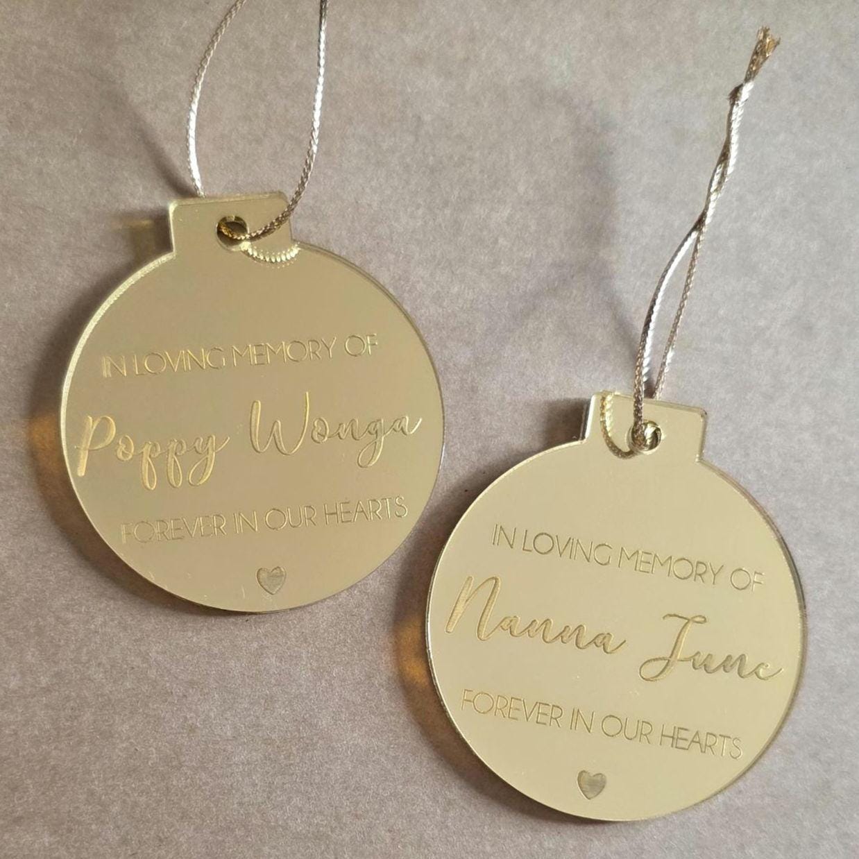 Personalised Memorial Christmas Tree Ornament