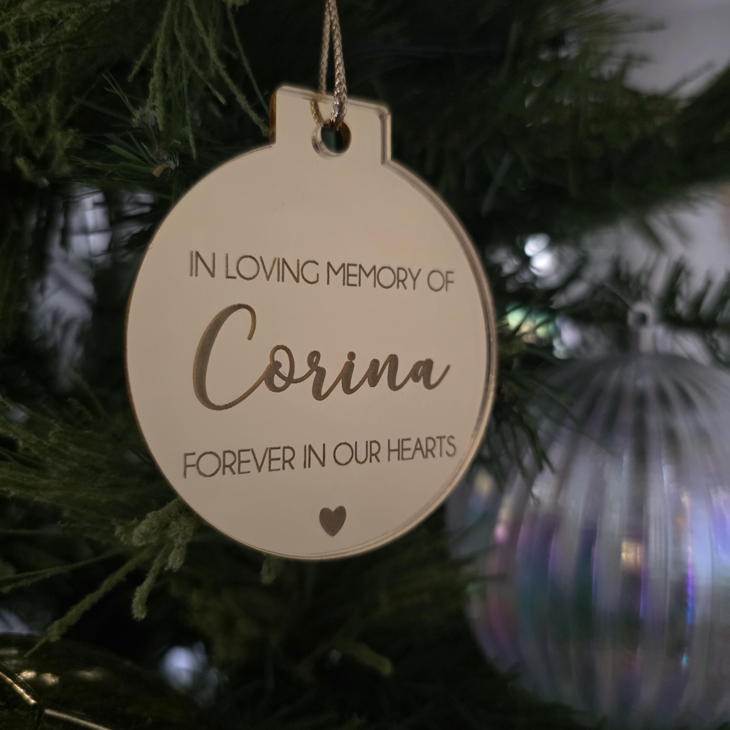 Personalised Memorial Christmas Tree Ornament