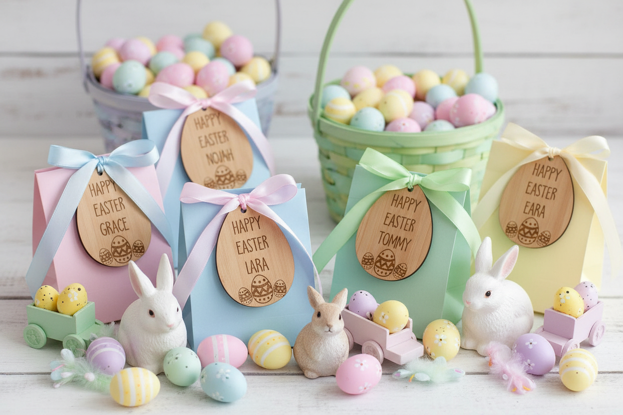 Personalised Easter Bamboo Gift Tags