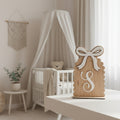 Timber Monogram Shelf Sitter