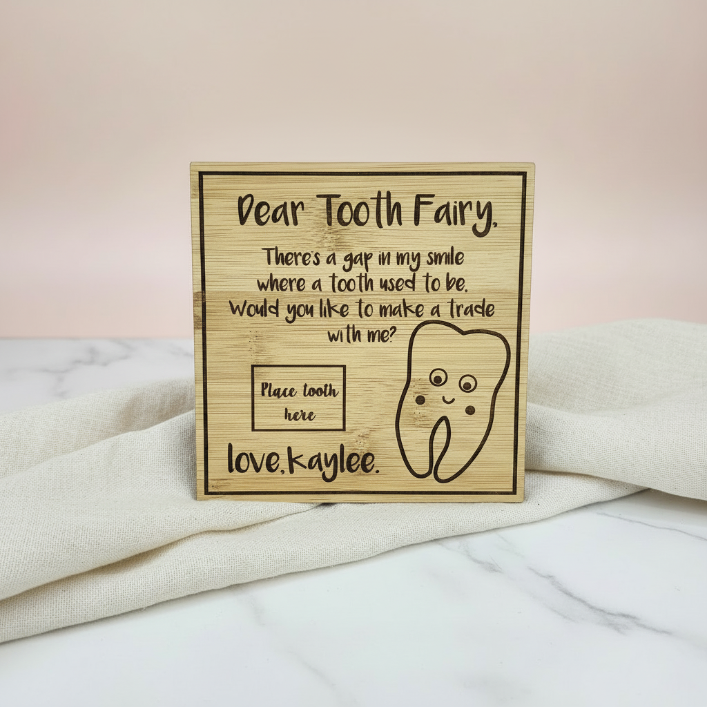 Tooth Fairy Plaque - Laying Down