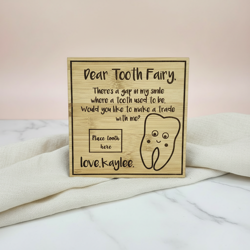 Tooth Fairy Plaque - Laying Down