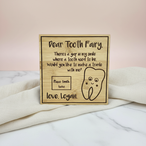 Tooth Fairy Plaque - No Tooth